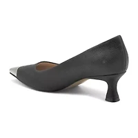 Adrienne Vittadini  Gavril Womens Cap Flared Heel Pumps
