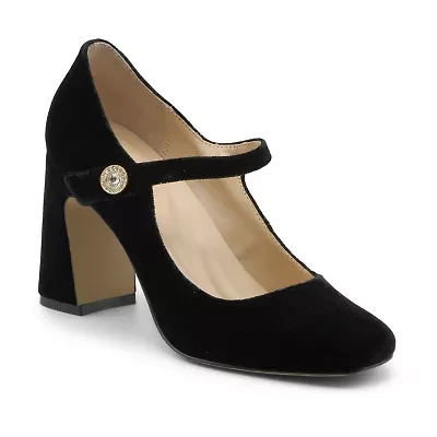 Adrienne Vittadini  Pico Womens Square Closed Toe Mary Jane Shoes
