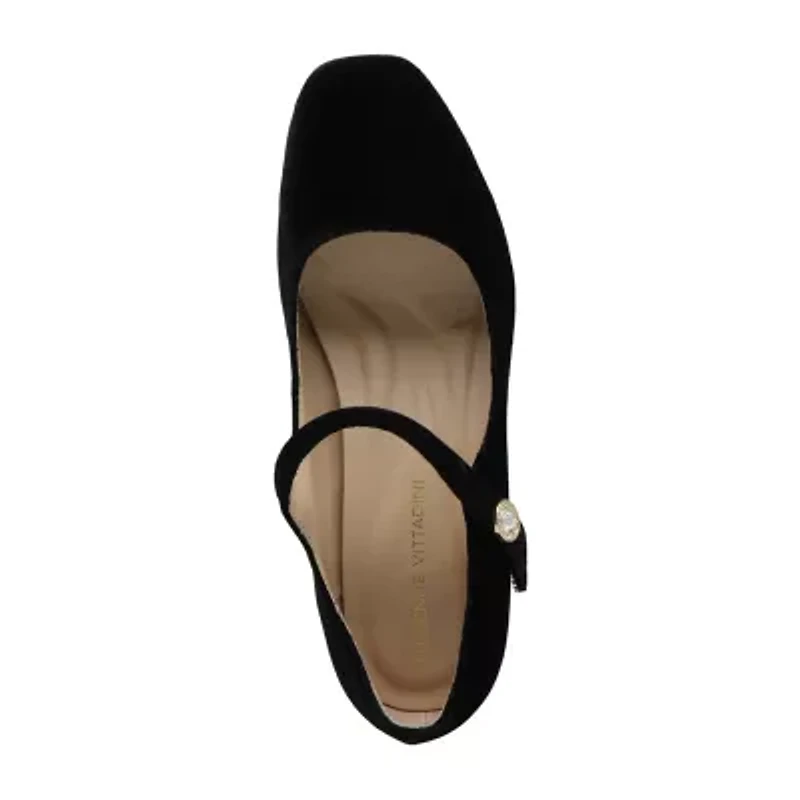 Adrienne Vittadini  Pico Womens Square Closed Toe Mary Jane Shoes