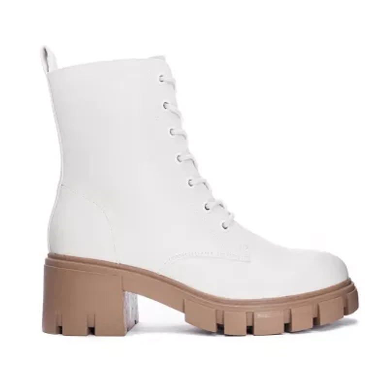 Iconic London Womens Newz Block Heel Booties
