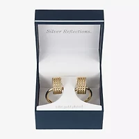 Silver Reflections Door Knocker Womens 14K Gold Over Brass Drop Earrings