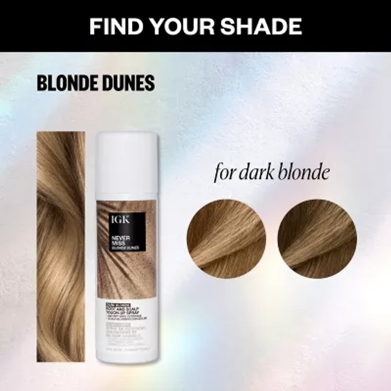 IGK Never Miss Root Spray Hair Color 2 oz.