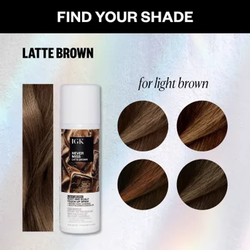 IGK Never Miss Root Spray Hair Color 2 oz.