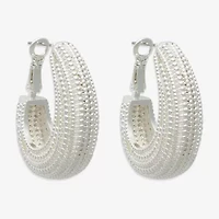 Bold Elements Womens 29.1mm Hoop Earrings