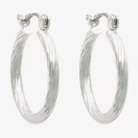 Mixit Womens Stainless Steel 24mm Hypoallergenic Hoop Earrings