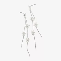 Mixit Womens Cubic Zirconia Star Hypoallergenic Drop Earrings