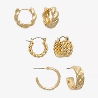 Mixit Womens 3 Pair Earring Set