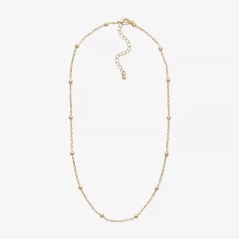 Mixit Freeform Womens 18 Inch Bead Chain Necklace