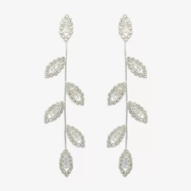 Mixit Womens Glass Drop Earrings