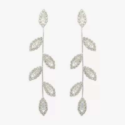 Mixit Womens Glass Drop Earrings