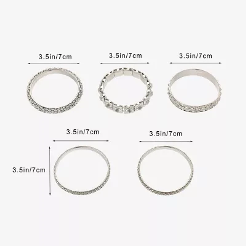 Bold Elements Womens 5-pc. Bracelet Set