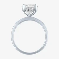 Signature By Modern Bride Womens 4 1/7 Ct. T.W. Lab Grown White Diamond 14K Gold Round Engagement Ring