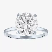 Signature By Modern Bride Womens 4 1/7 Ct. T.W. Lab Grown White Diamond 14K Gold Round Engagement Ring