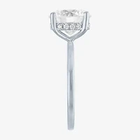 Signature By Modern Bride Womens 4 1/7 Ct. T.W. Lab Grown White Diamond 14K Gold Round Engagement Ring