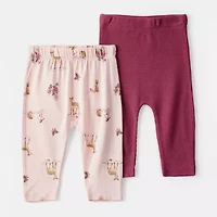 Carter's Baby Girls Ankle Regular Fit Pull-On Pant