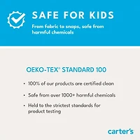 Carter's Baby Boys Footed Fleece Round Neck Long Sleeve One Piece Pajama
