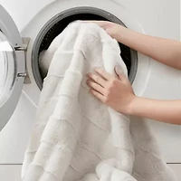 Madison Park Camille Faux Fur Washable Midweight Throw