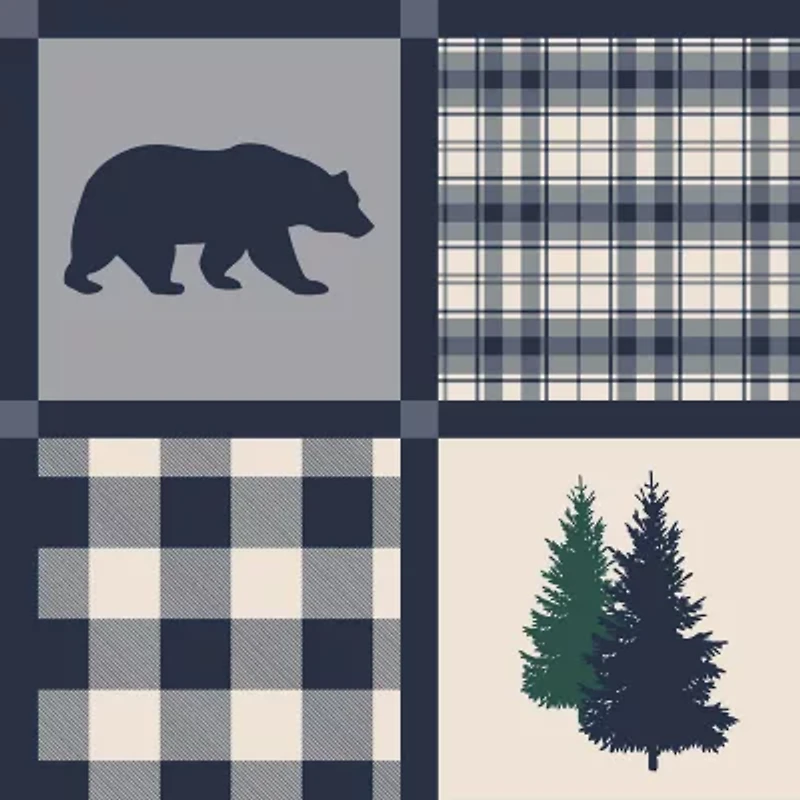 Linery Nature Mosaic Reversible Quilt Set