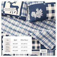Linery Nature Mosaic Reversible Quilt Set