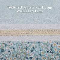 Madison Park Evian Seersucker 5-pc. Midweight Comforter Set