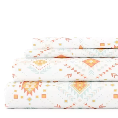Casual Comfort Boho Pattern Deep Pocket Sheet Set