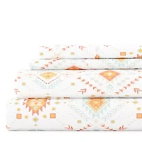 Casual Comfort Boho Pattern Deep Pocket Sheet Set