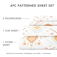 Casual Comfort Boho Pattern Deep Pocket Sheet Set