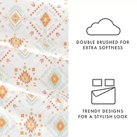 Casual Comfort Boho Pattern Deep Pocket Sheet Set