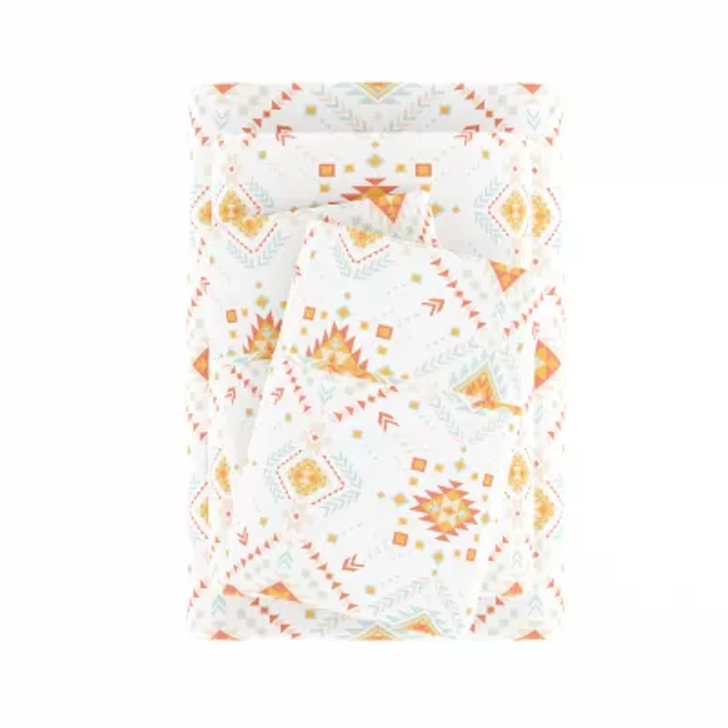 Casual Comfort Boho Pattern Deep Pocket Sheet Set