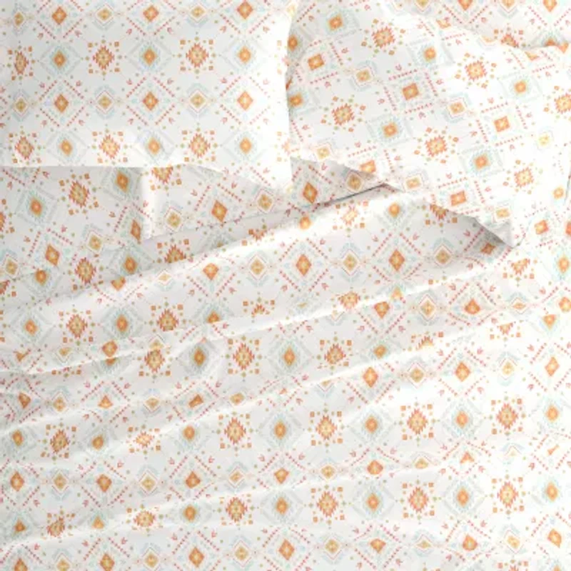 Casual Comfort Boho Pattern Deep Pocket Sheet Set