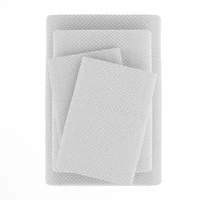 Casual Comfort Heart Pattern Deep Pocket Sheet Set