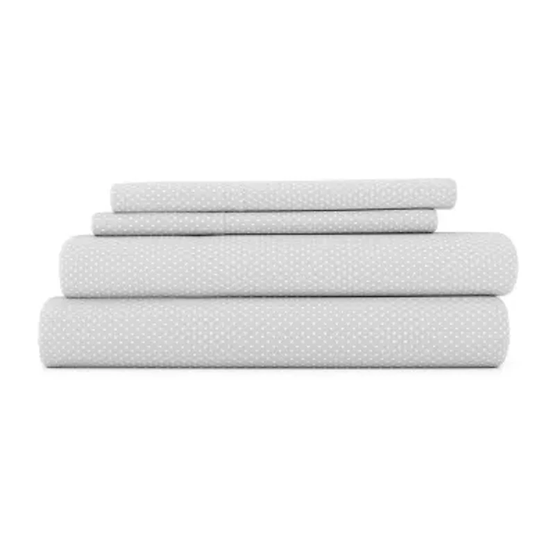 Casual Comfort Heart Pattern Deep Pocket Sheet Set