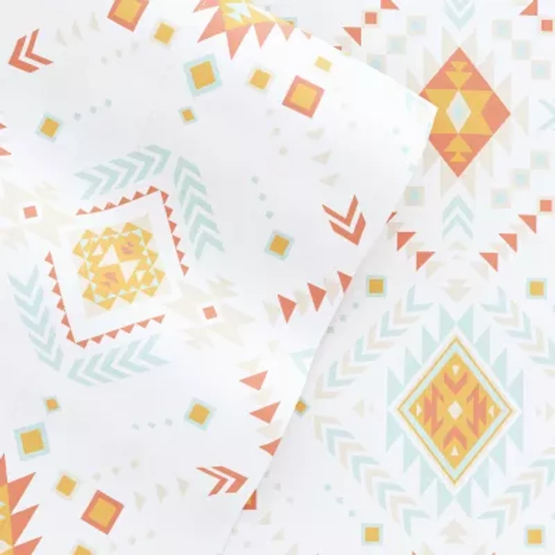 Casual Comfort Boho Pattern Deep Pocket Sheet Set