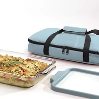 Anchor Hocking 3-pc. Glass Baking Dish with Lid and Tote