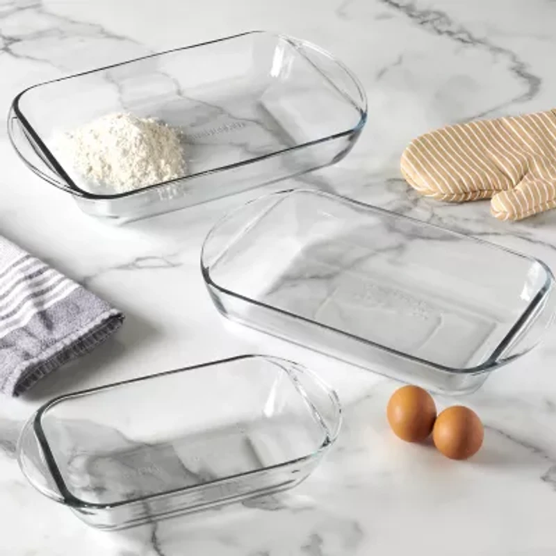 Anchor Hocking 3-pc.Glass Bakeware Set