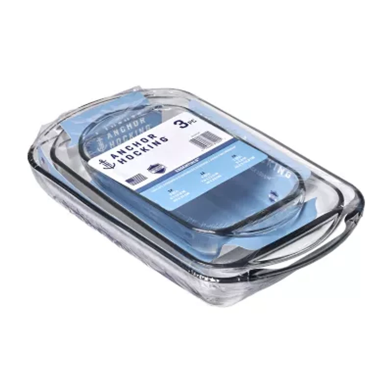 Anchor Hocking 3-pc.Glass Bakeware Set