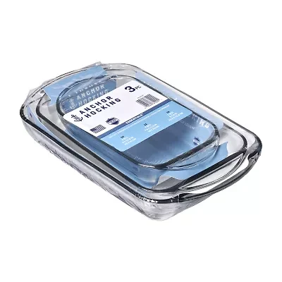 Anchor Hocking 3-pc.Glass Bakeware Set