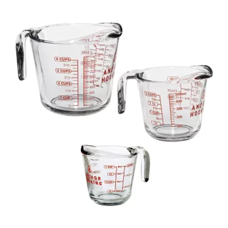 Anchor Hocking 3-pc. Glass Measuring Cup Set