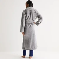 Liz Claiborne Womens Fleece Long Sleeve Length Robe