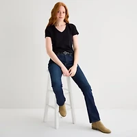 St. John's Bay Womens Tall V Neck Short Sleeve T-Shirt