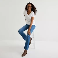 St. John's Bay Womens Tall V Neck Short Sleeve T-Shirt