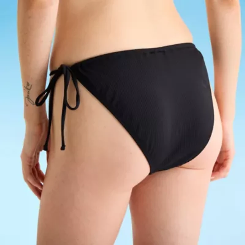 Decree Womens Lined Neon Textured Juniors Bikini Swimsuit Bottom