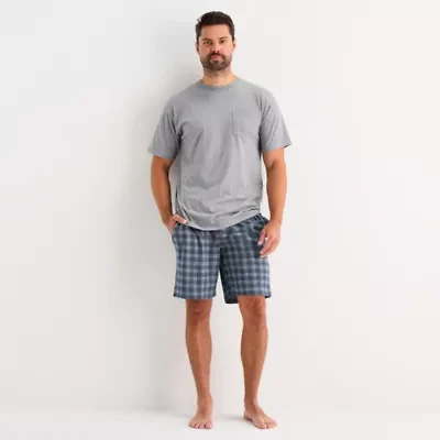 St. John's Bay Mens Crew Neck Short Sleeve Pajama Top