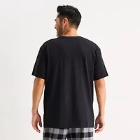 St. John's Bay Mens Crew Neck Short Sleeve Pajama Top