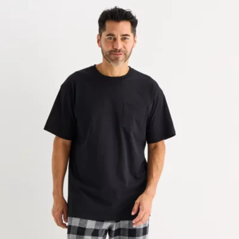 St. John's Bay Mens Crew Neck Short Sleeve Pajama Top