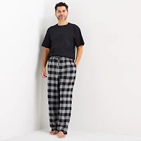 St. John's Bay Mens Crew Neck Short Sleeve Pajama Top