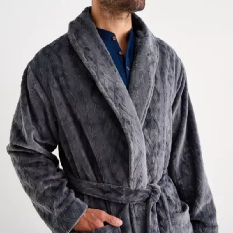 Stafford Mens Long Sleeve Length Robe
