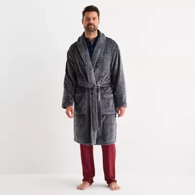 Stafford Mens Long Sleeve Length Robe