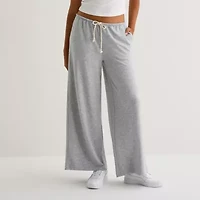 Arizona Womens Wide Leg Juniors Pull-On Pant