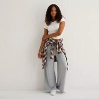 Arizona Womens Wide Leg Juniors Pull-On Pant